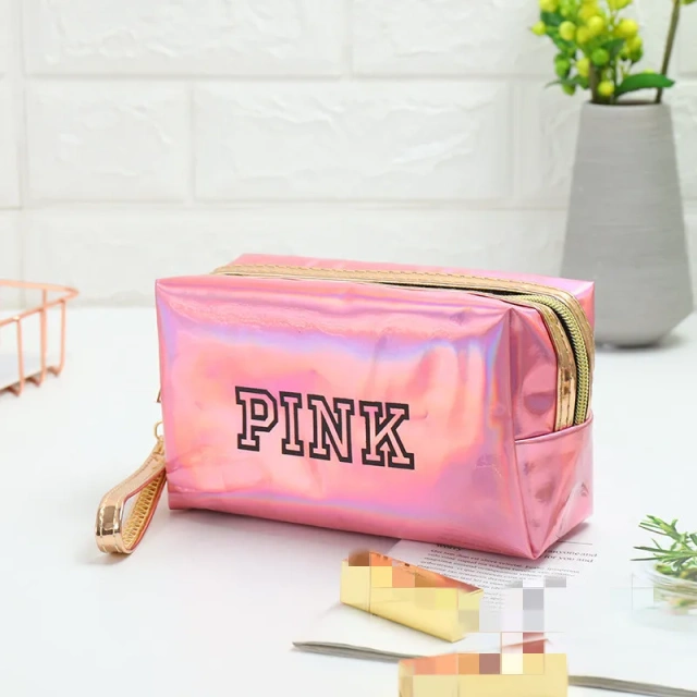 PU Leather easy carry clear waterproof makeup cosmetic bags & cases skincare bags cosmetic portable travel toiletry bag