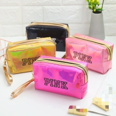 PU Leather easy carry clear waterproof makeup cosmetic bags & cases skincare bags cosmetic portable travel toiletry bag