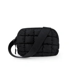 Cute Chest Belt bag Crossbody Shoulder Bag Solid Color Puffer Sling bag Fanny Pack For Ladies