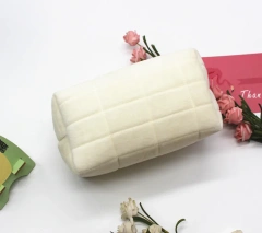 Large Capacity Creative Portable Storage Bag Solid Color Pencil Case for School