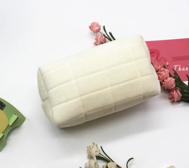 Large Capacity Creative Portable Storage Bag Solid Color Pencil Case for School