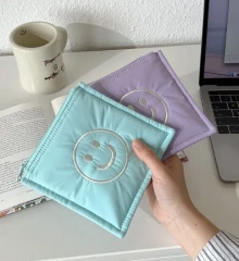 Fashionable Smiling Face Colorful Women's Cosmetic Bag Coin Purse Storage Bag