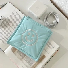 Fashionable Smiling Face Colorful Women's Cosmetic Bag Coin Purse Storage Bag