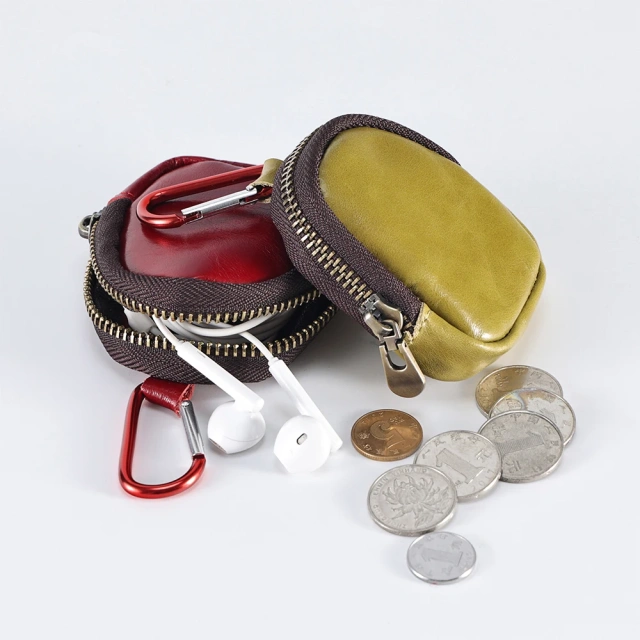 Ladies Mini PU Leather Coin Bag Small Coin Purse Headset Storage Bag