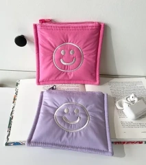 Fashionable Smiling Face Colorful Women's Cosmetic Bag Coin Purse Storage Bag