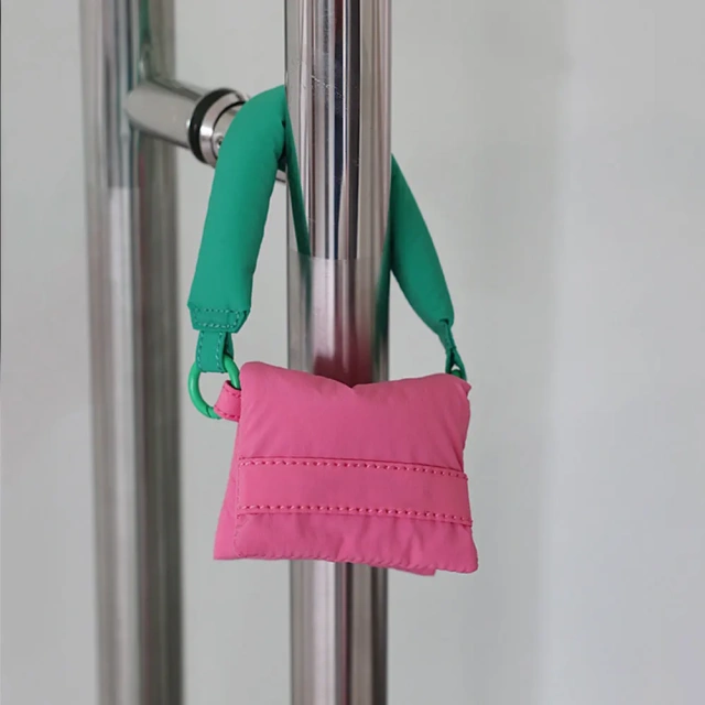 Korean Edition New Mini Fabric Handheld Small Bag Cute Mouth Red Packet Data Cable Earphone Storage protection pouch Bag