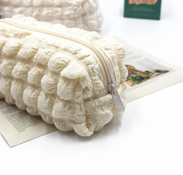 Popular Products Makeups Bag Storage Puffs Fabric Zipper Quilted  Cosmetic Bags