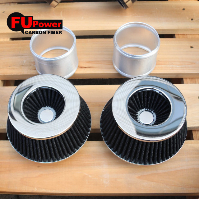 For BMW M5 M6 F06 F10 F12 F13 AIR FILTER Dry Carbon Fiber FRONT MOUNT INTAKE PIPE