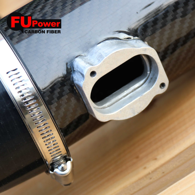 For BMW M5 M6 F06 F10 F12 F13 AIR FILTER Dry Carbon Fiber FRONT MOUNT INTAKE PIPE