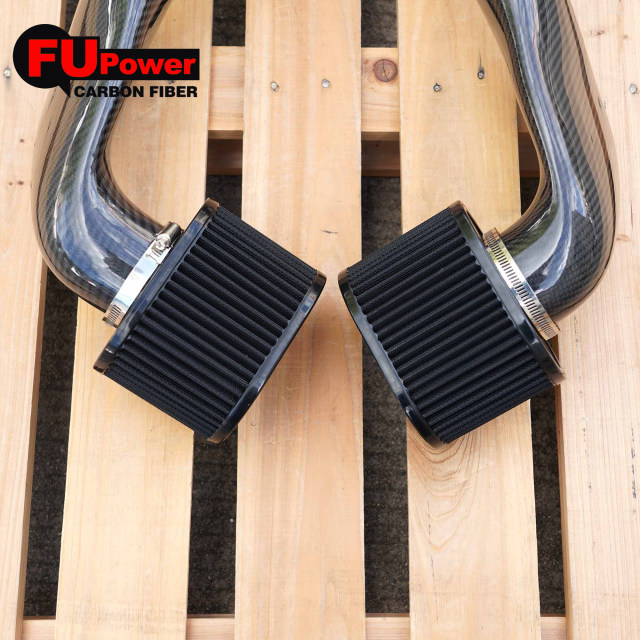 Dry Carbon Fiber Intake Pipe For Bmw X5M X6M F85 F86 Air Filter CARBON FIBER INTAKE (Flat)