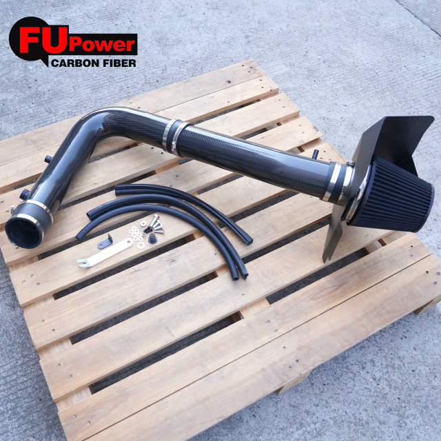 For dodge 3.6L Dry Carbon Fiber intake Charger Challenger 300 3.6L V6 Engine 2011 - 2023 Heat Shield Cold Air Intake Filter Kit