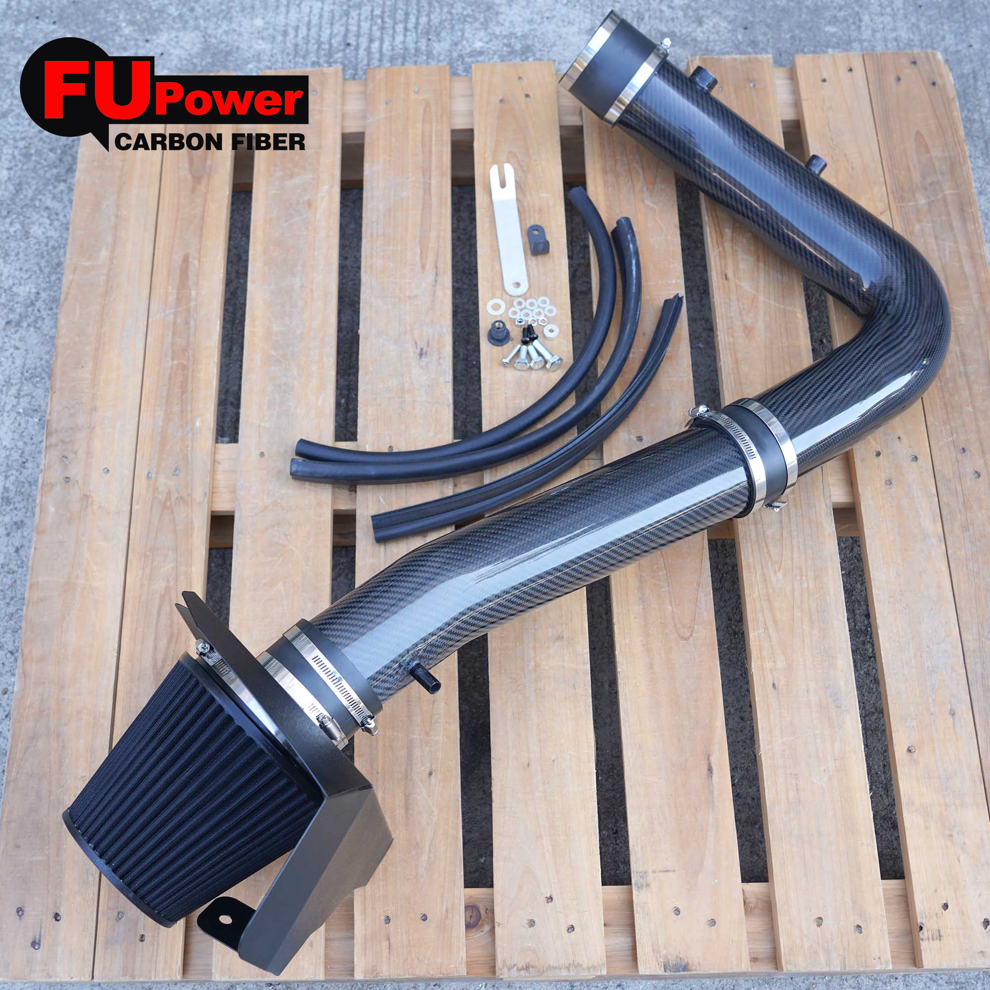 For dodge 3.6L Dry Carbon Fiber intake Charger Challenger 300 3.6L V6 Engine 2011 - 2023 Heat Shield Cold Air Intake Filter Kit