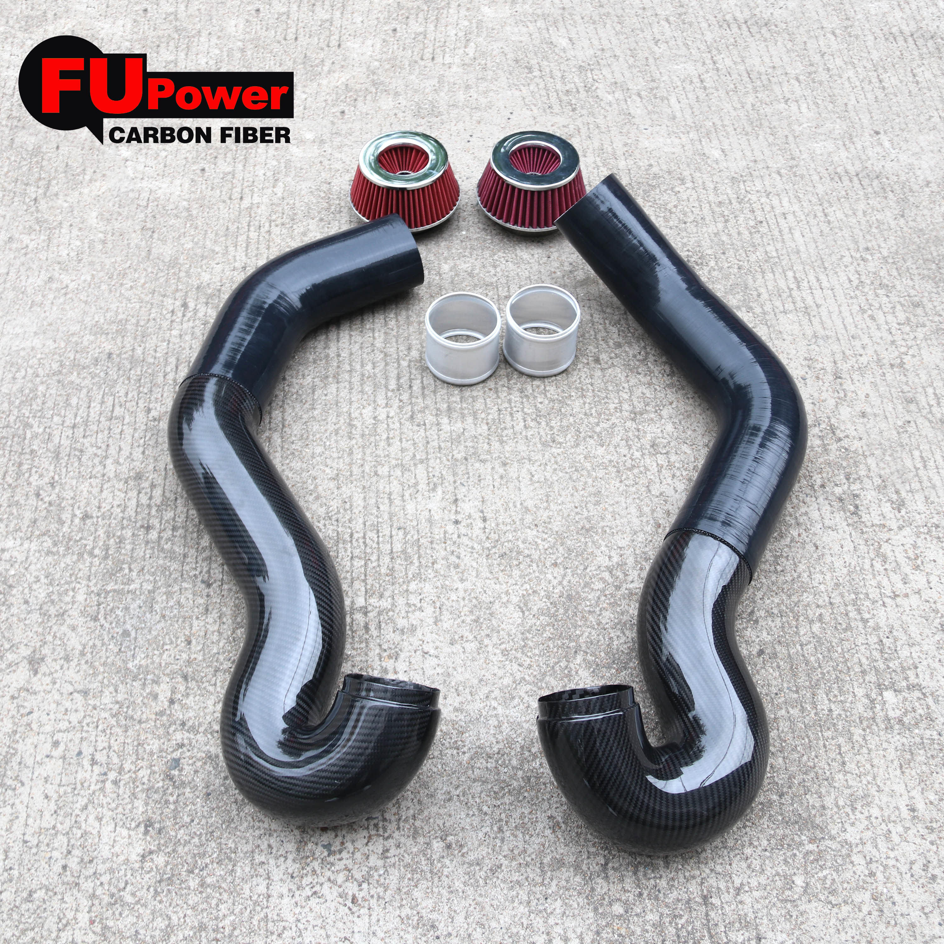 FOR BMW X5M X6M F95 F96 Dry Carbon Fiber Intakes and Air Filter