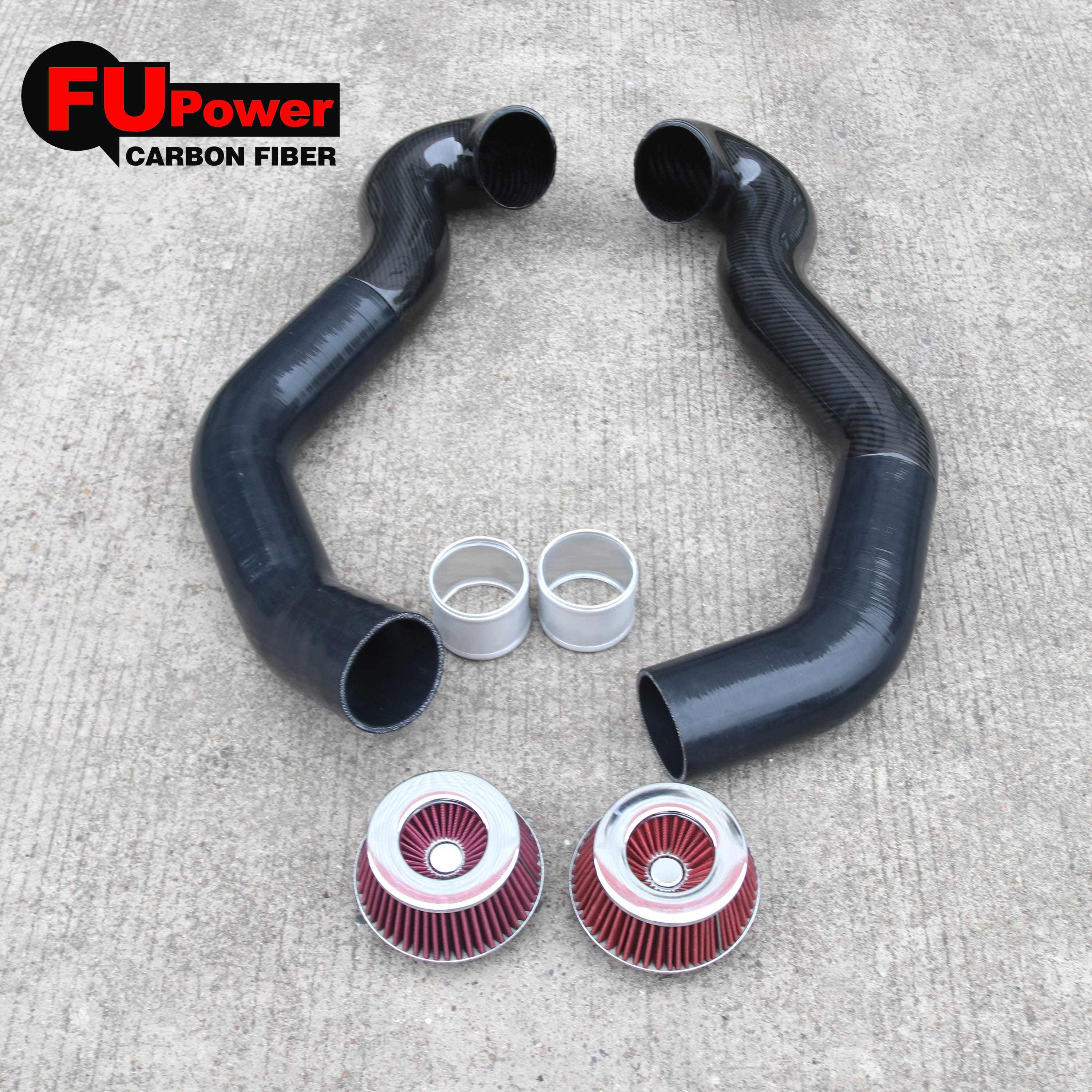 FOR BMW X5M X6M F95 F96 Dry Carbon Fiber Intakes and Air Filter