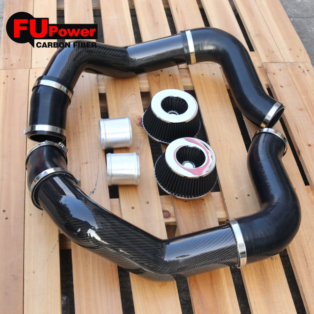 For BMW F90 M5 F9X M8 (S63R 2018+) Dry Carbon Fiber Front Mount Intake Kit New Condition