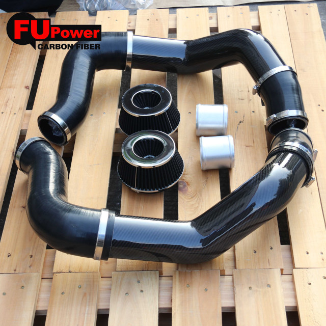 For BMW F90 M5 F9X M8 (S63R 2018+) Dry Carbon Fiber Front Mount Intake Kit New Condition