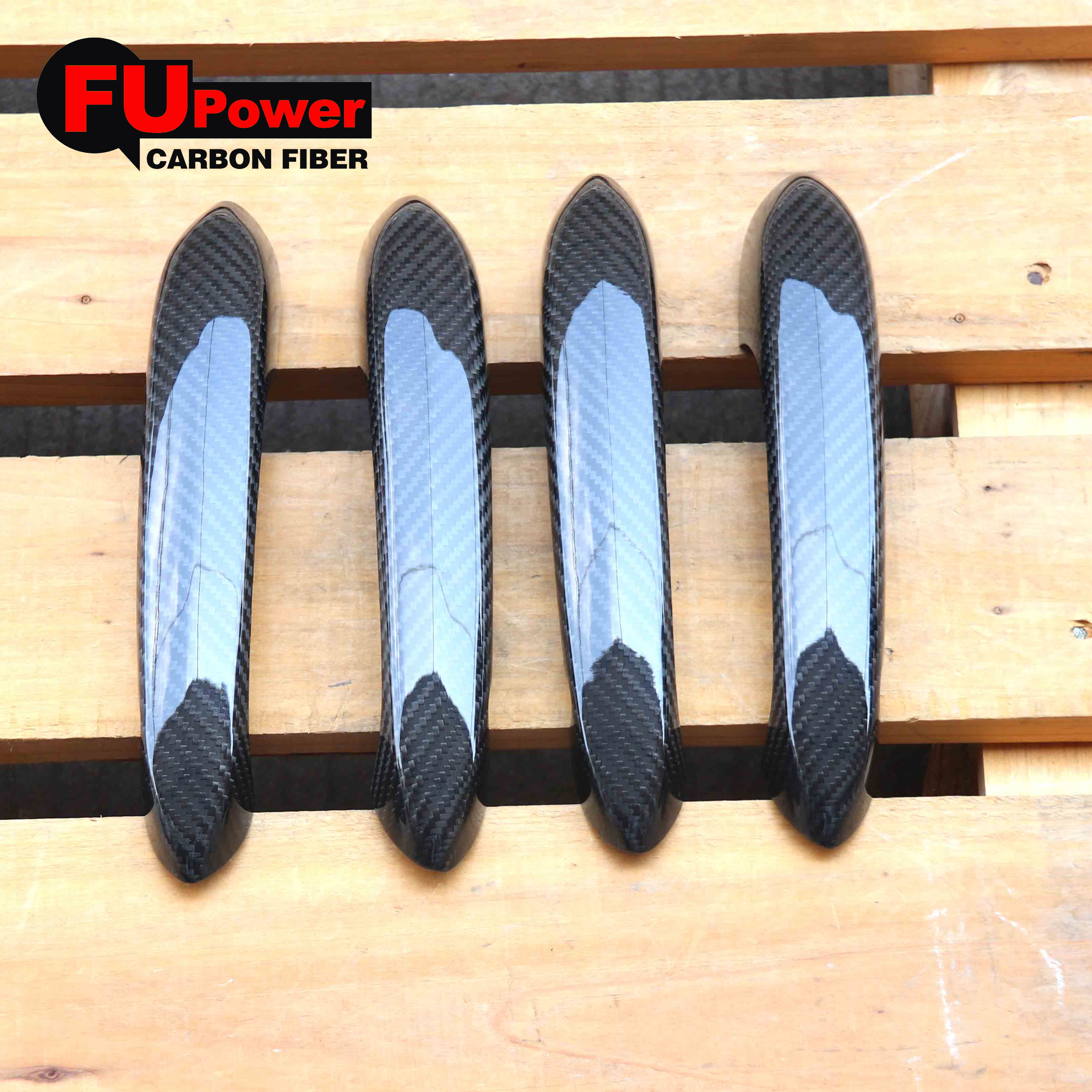 Dry Carbon Fiber Car Side Body Door Handle Cover Trim Compatible For BMW G20 3 Series G14 G15 G16 2020+ (Carbon Fiber 4 Door)