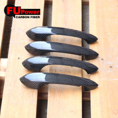 Dry Carbon Fiber Car Side Body Door Handle Cover Trim Compatible For BMW G20 3 Series G14 G15 G16 2020+ (Carbon Fiber 4 Door)