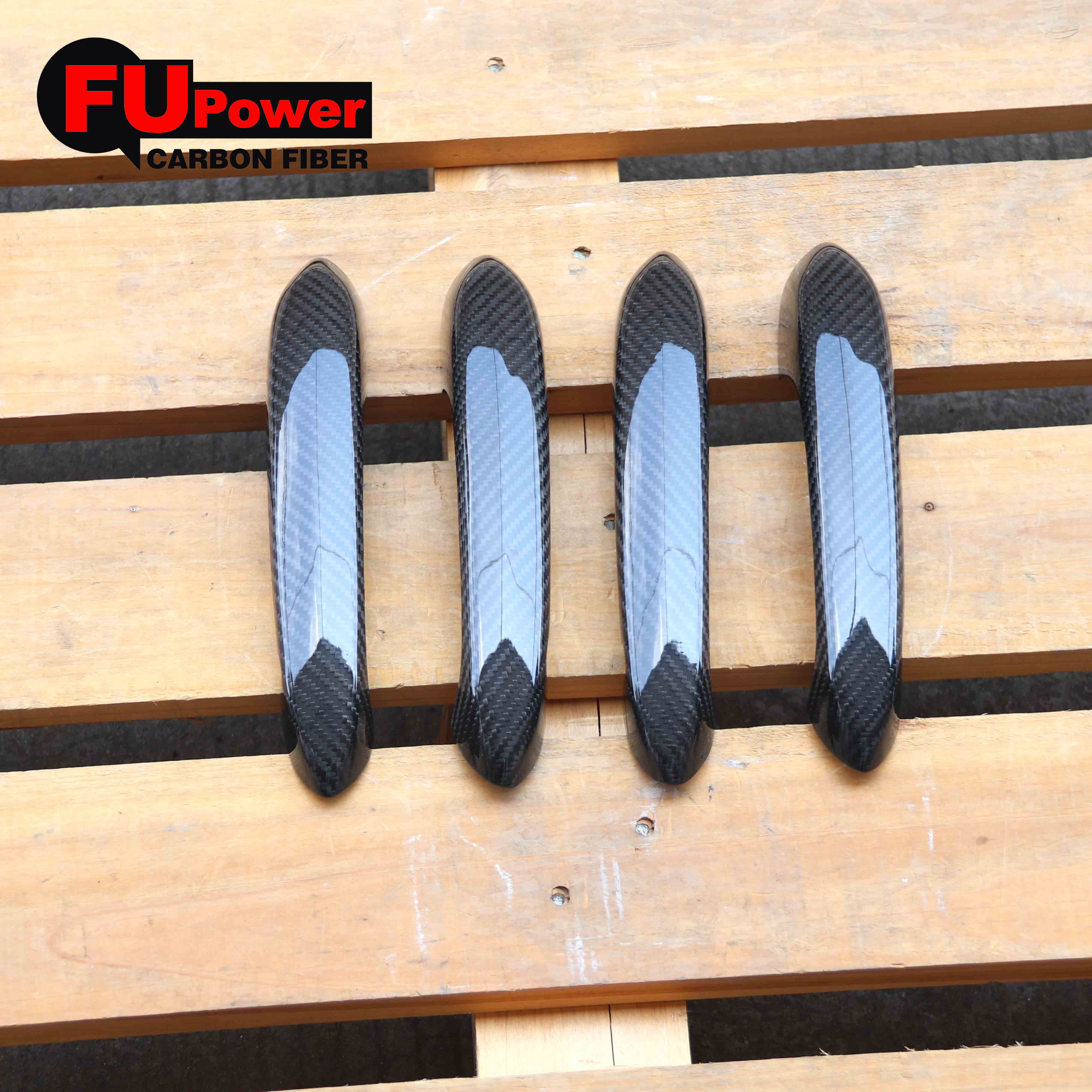Dry Carbon Fiber Car Side Body Door Handle Cover Trim Compatible For BMW G20 3 Series G14 G15 G16 2020+ (Carbon Fiber 4 Door)