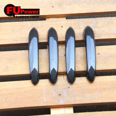 Dry Carbon Fiber Car Side Body Door Handle Cover Trim Compatible For BMW G20 3 Series G14 G15 G16 2020+ (Carbon Fiber 4 Door)