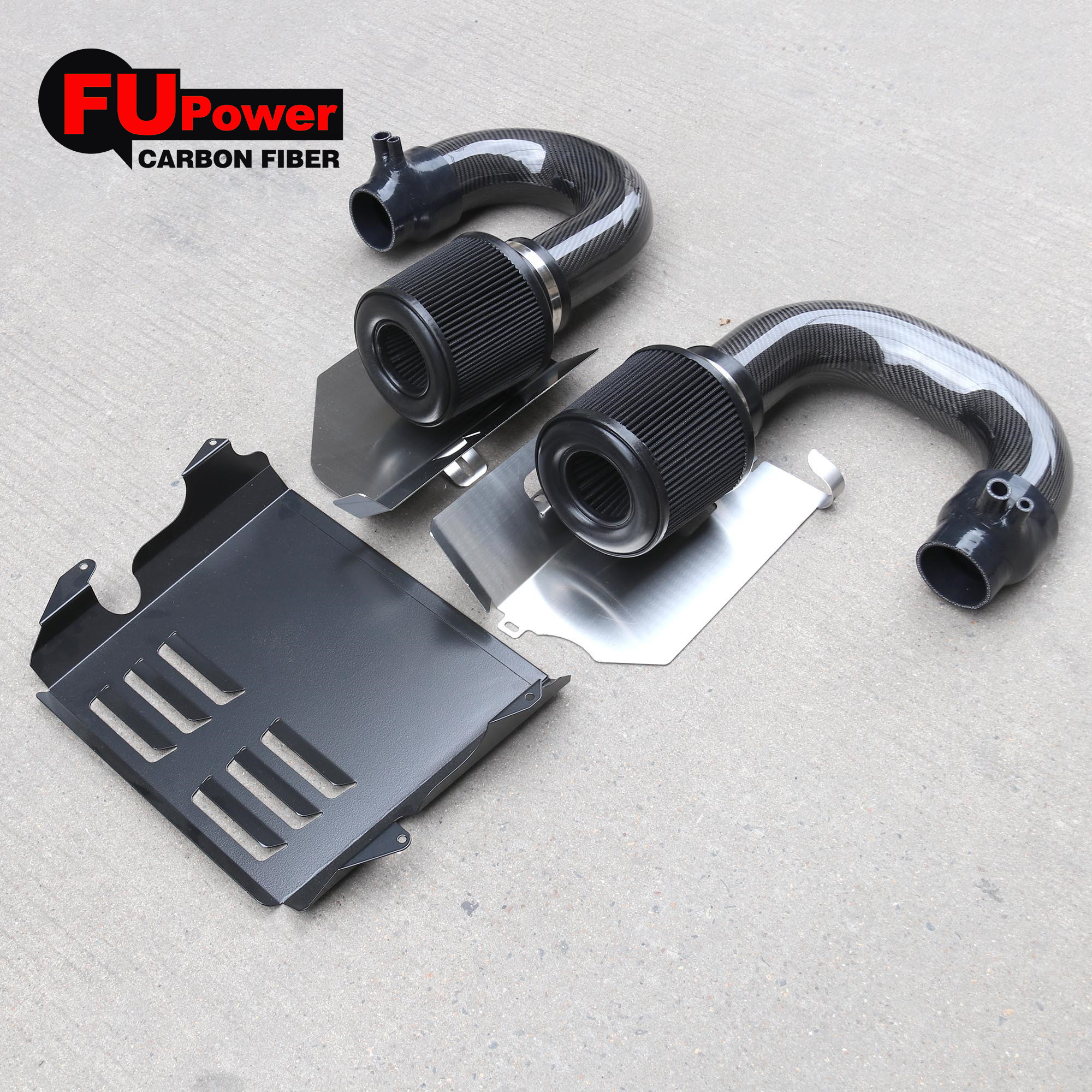 For Mercedes Benz C63 (s)  GLC63 (s) 3″ AMG Dry Carbon Fiber Intake Kit & Heat shield