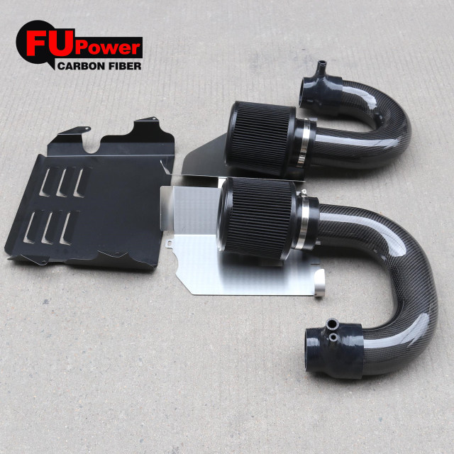 For Mercedes Benz C63 (s)  GLC63 (s) 3″ AMG Dry Carbon Fiber Intake Kit & Heat shield