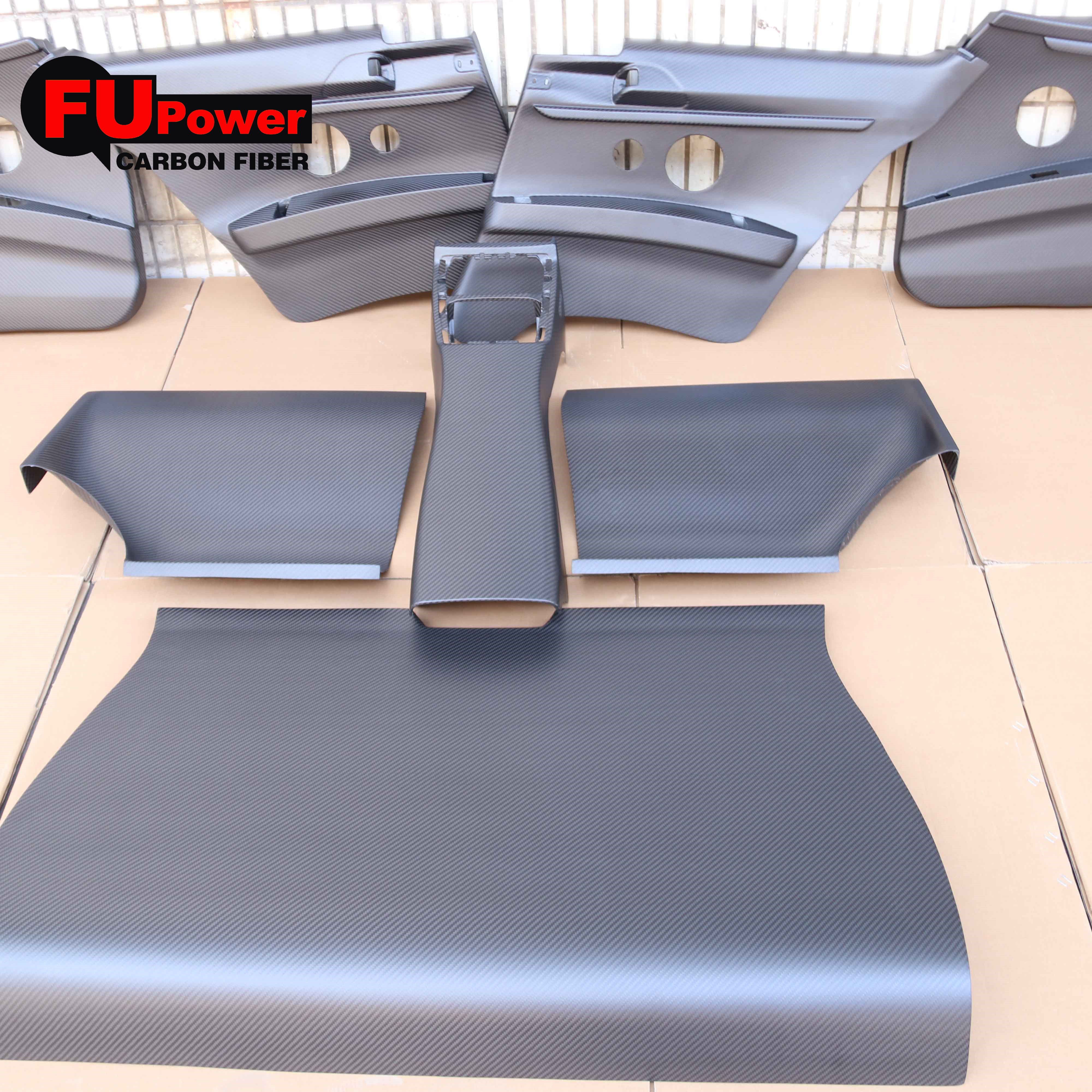 Custom Weave & Finish: Dry Carbon Fiber Door Backup Plates & Center Console Decoration Manufacturer