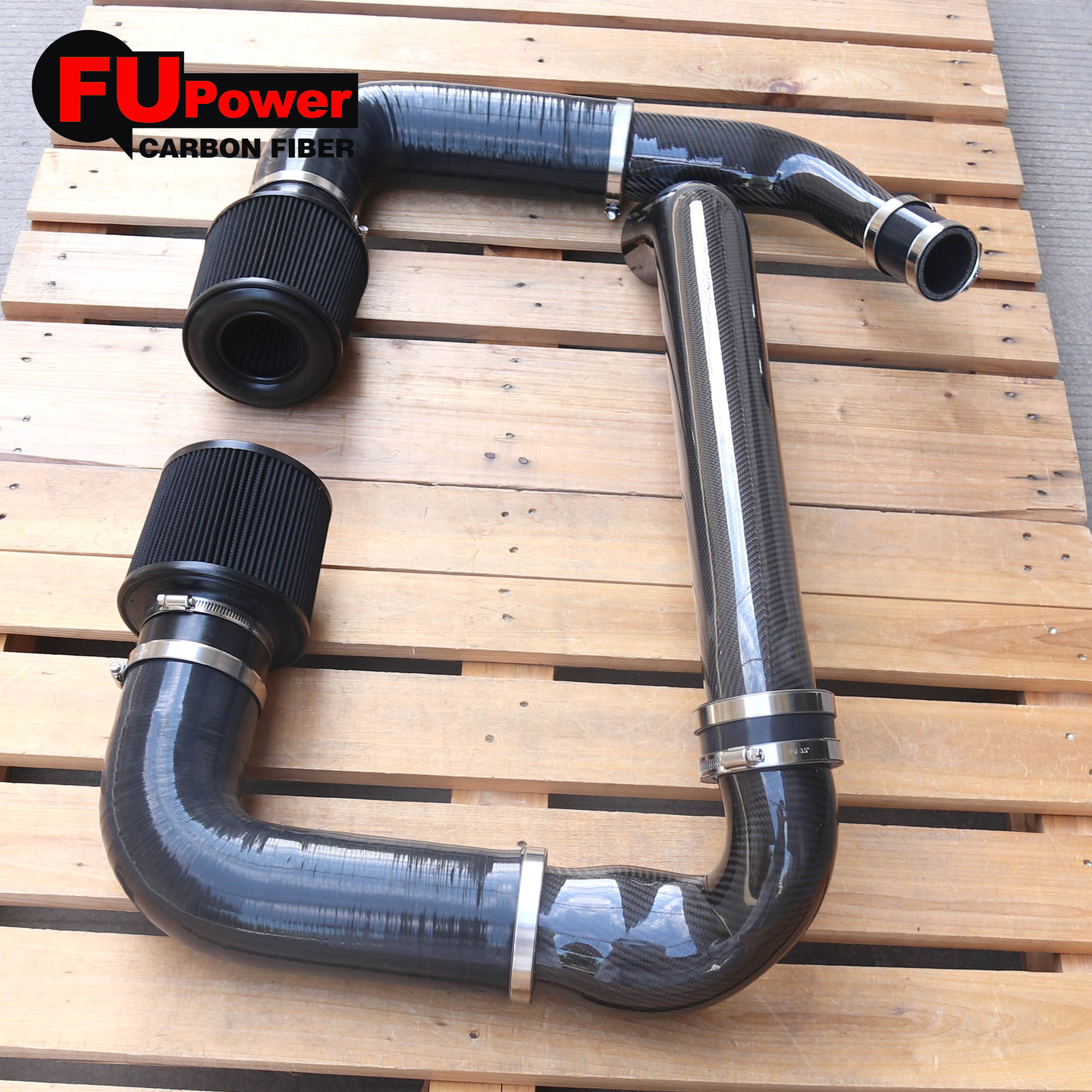 For Bmw F97 X3M F98 X4M Dry CARBON FIBER Front Mount Air Intakes Filter