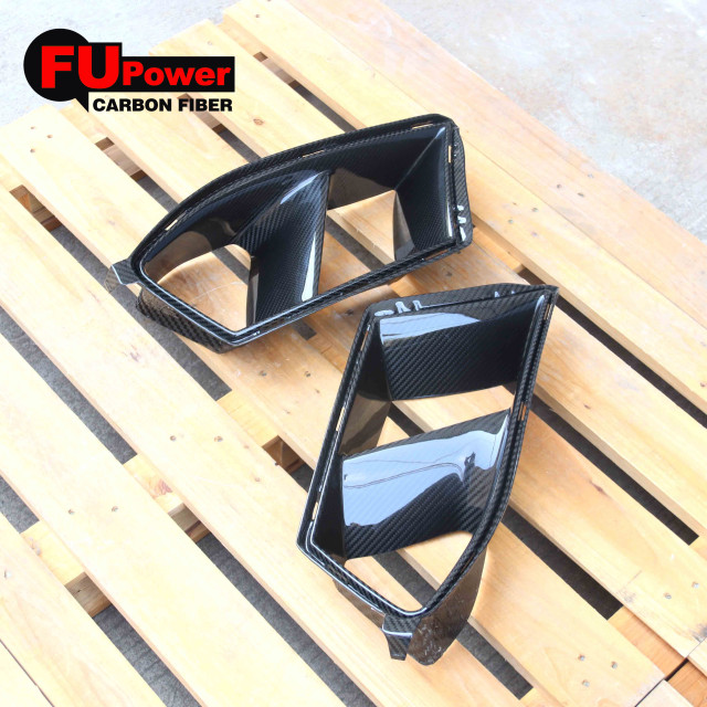 Dry Carbon Fiber Front Bumper Air Inlet Duct Vent Replacement Compatible For 2021-2024 BMW G80 M3 G82 G83 M4