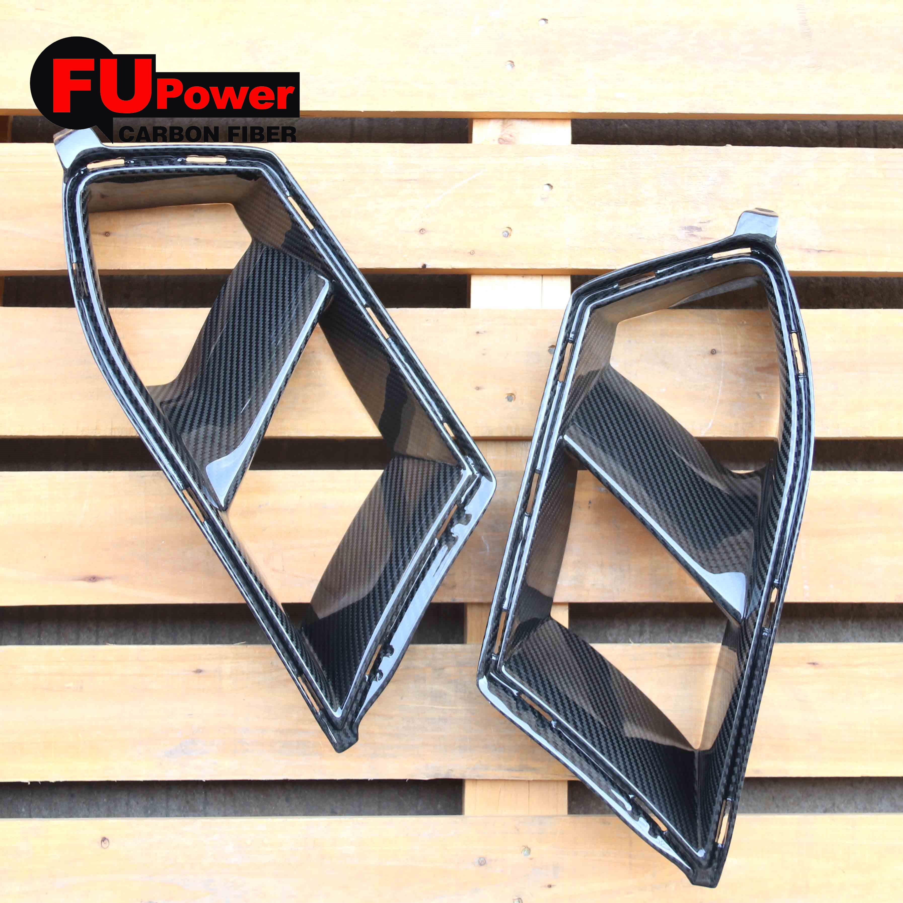 Dry Carbon Fiber Front Bumper Air Inlet Duct Vent Replacement Compatible For 2021-2024 BMW G80 M3 G82 G83 M4