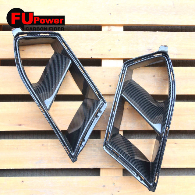 Dry Carbon Fiber Front Bumper Air Inlet Duct Vent Replacement Compatible For 2021-2024 BMW G80 M3 G82 G83 M4