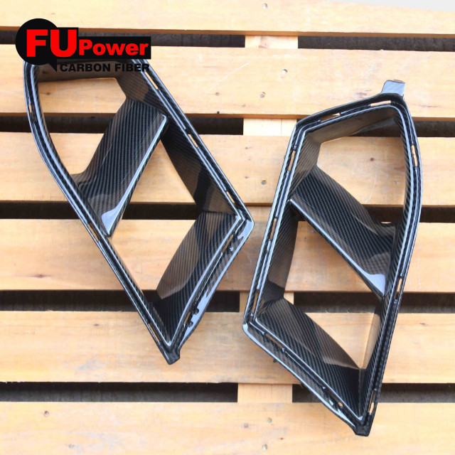 Dry Carbon Fiber Front Bumper Air Inlet Duct Vent Replacement Compatible For 2021-2024 BMW G80 M3 G82 G83 M4