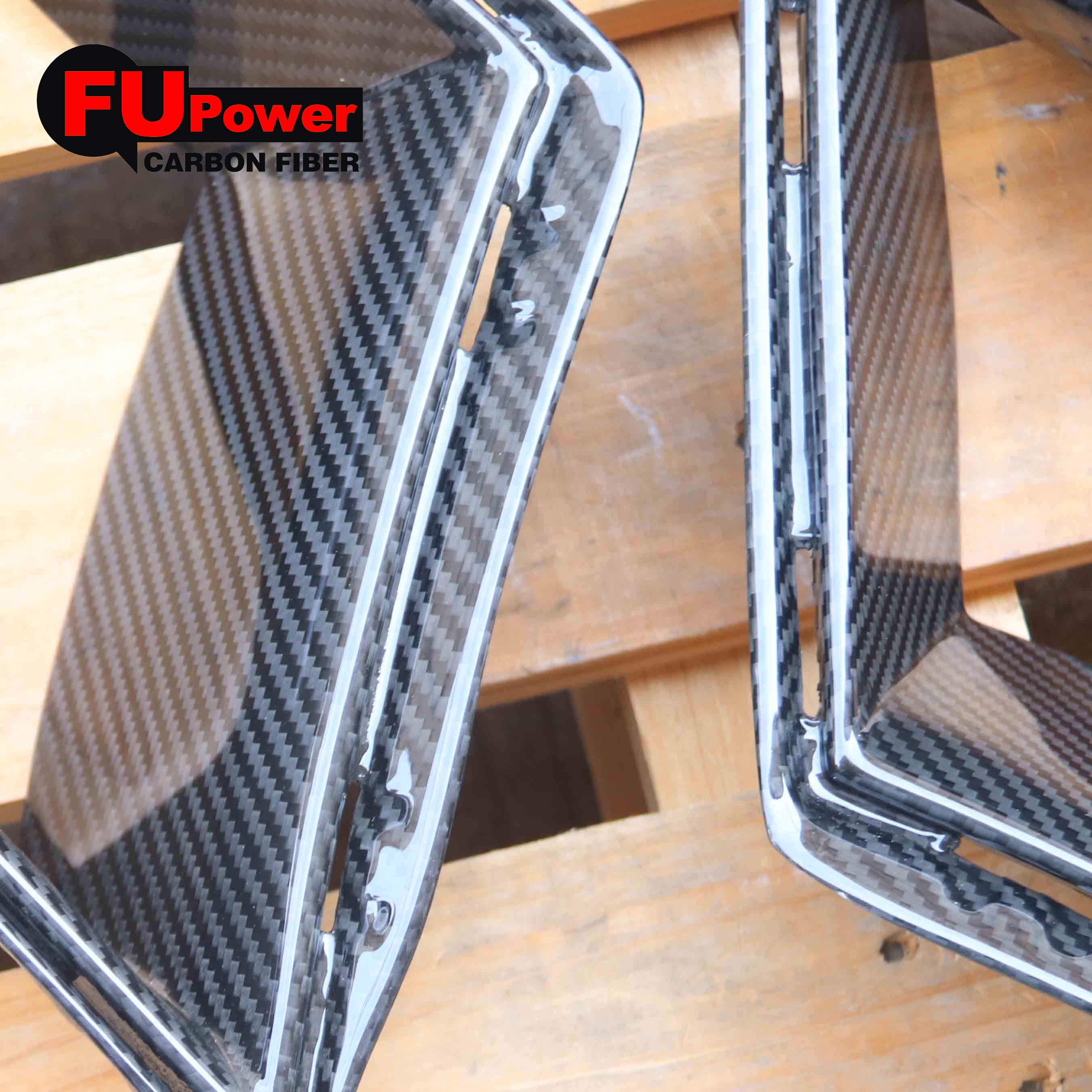 Dry Carbon Fiber Front Bumper Air Inlet Duct Vent Replacement Compatible For 2021-2024 BMW G80 M3 G82 G83 M4