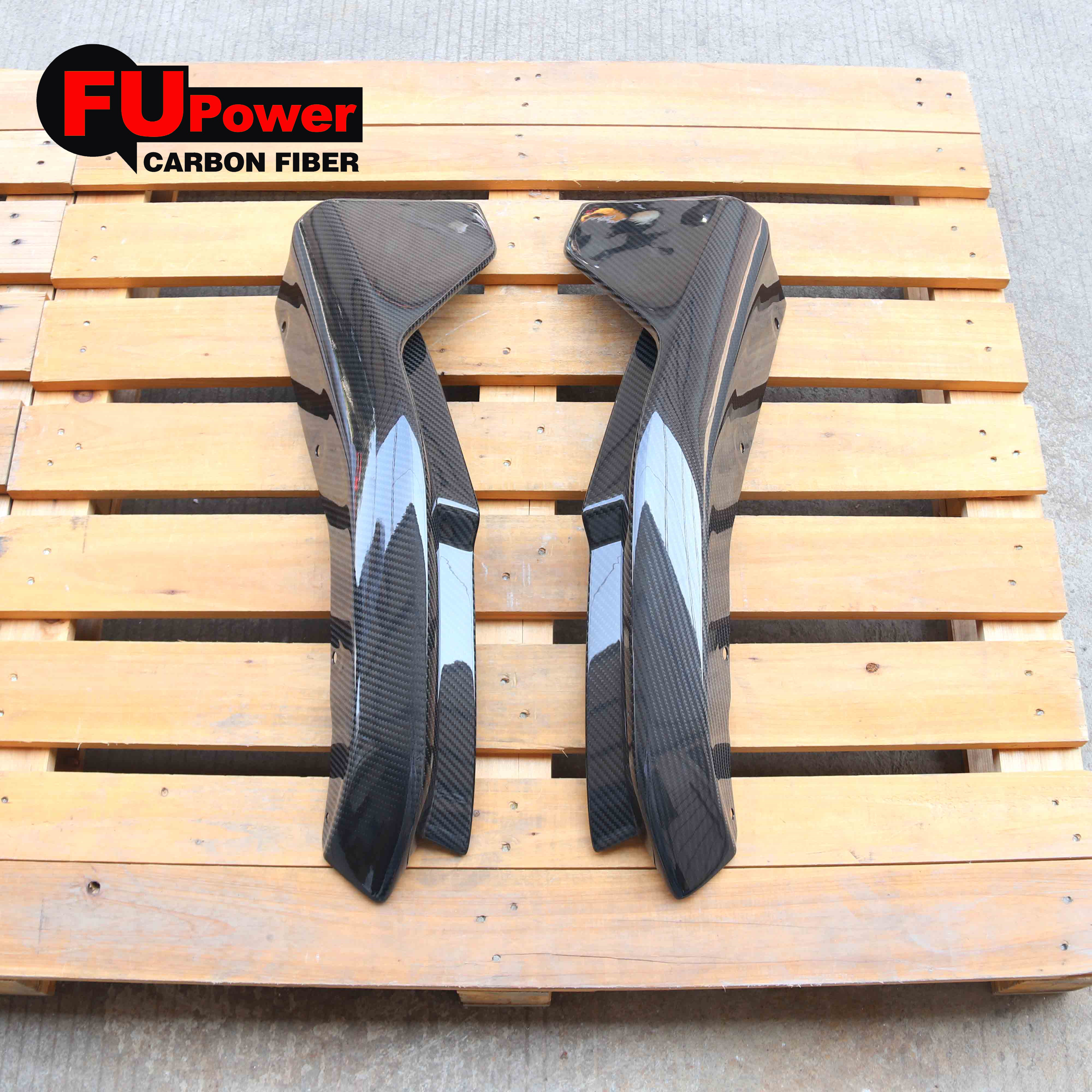 M Performance Winglet Style Dry Carbon Fiber Replacement Rear Bumper Corner Splitter Extensions Compatible with 2021-2024 BMW G80 M3 All Models