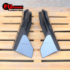 M Performance Winglet Style Dry Carbon Fiber Replacement Rear Bumper Corner Splitter Extensions Compatible with 2021-2024 BMW G80 M3 All Models