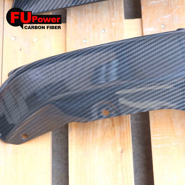 M Performance Winglet Style Dry Carbon Fiber Replacement Rear Bumper Corner Splitter Extensions Compatible with 2021-2024 BMW G80 M3 All Models