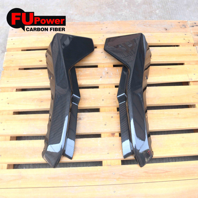 Replacement for 2021-Present BMW G82 G83 M4 Models Dry Carbon Fiber Rear Bumper Lower Apron Lip Splitter Winglet Pair