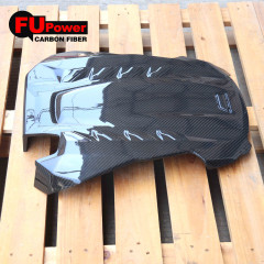 F95 Engine Hood Cover Compatible For BMW F96 X6M X5M Dry Carbon Fiber Front Engine Car Hood Trim Exterior Replacement