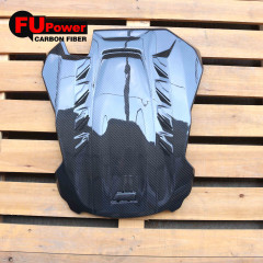 F95 Engine Hood Cover Compatible For BMW F96 X6M X5M Dry Carbon Fiber Front Engine Car Hood Trim Exterior Replacement