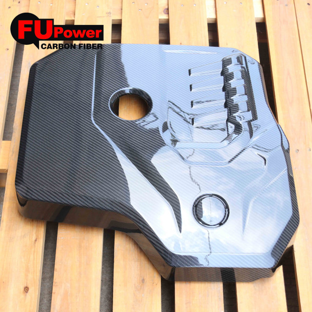 G30 1 Pcs Carbon Fiber Engine Hood Bonnet Vent Cover Compatible For BMW 5 Series G30 Car Accessories