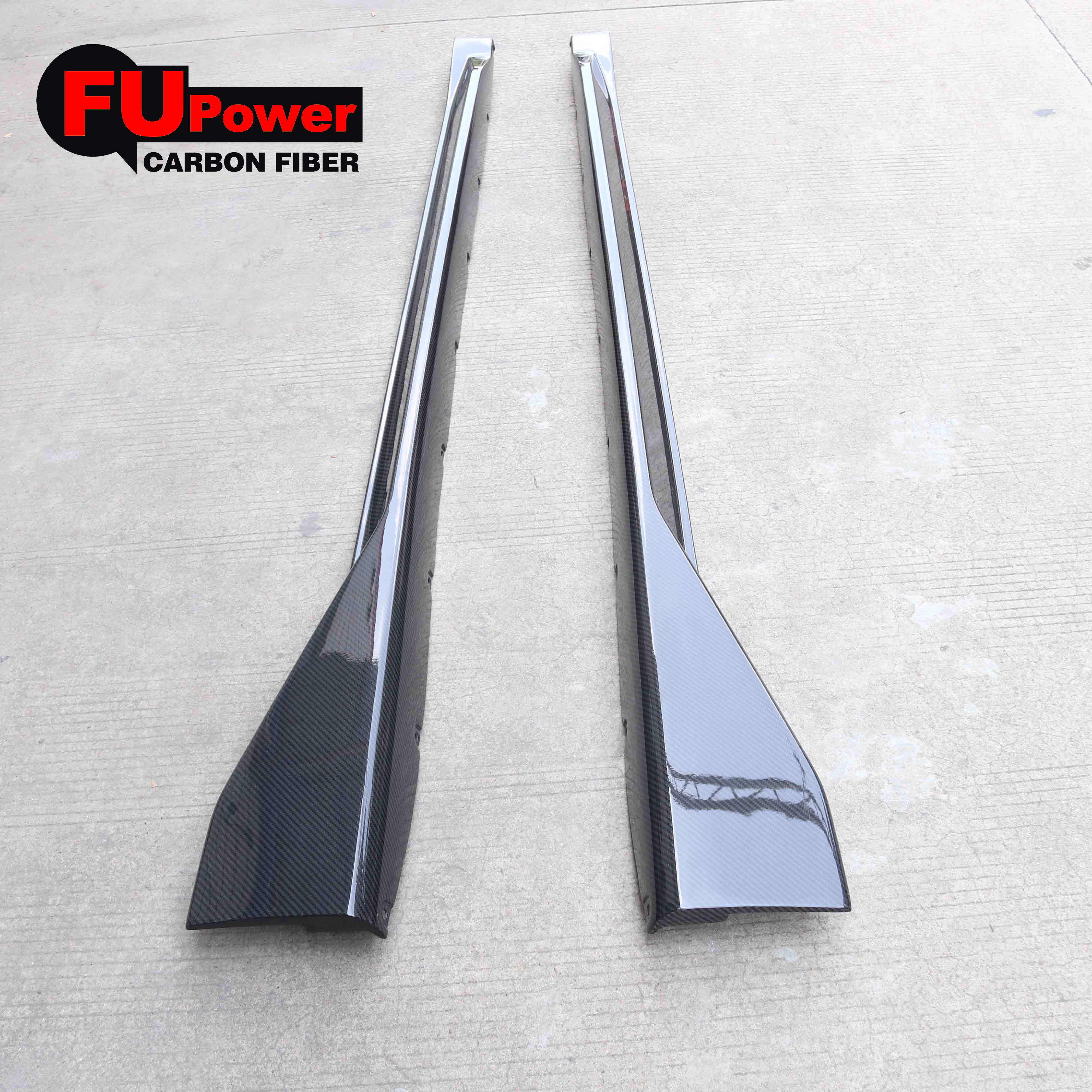 Performance Style Dry Carbon Fiber Side Skirt Extension For 2021-2025 BMW G82 G83 M4