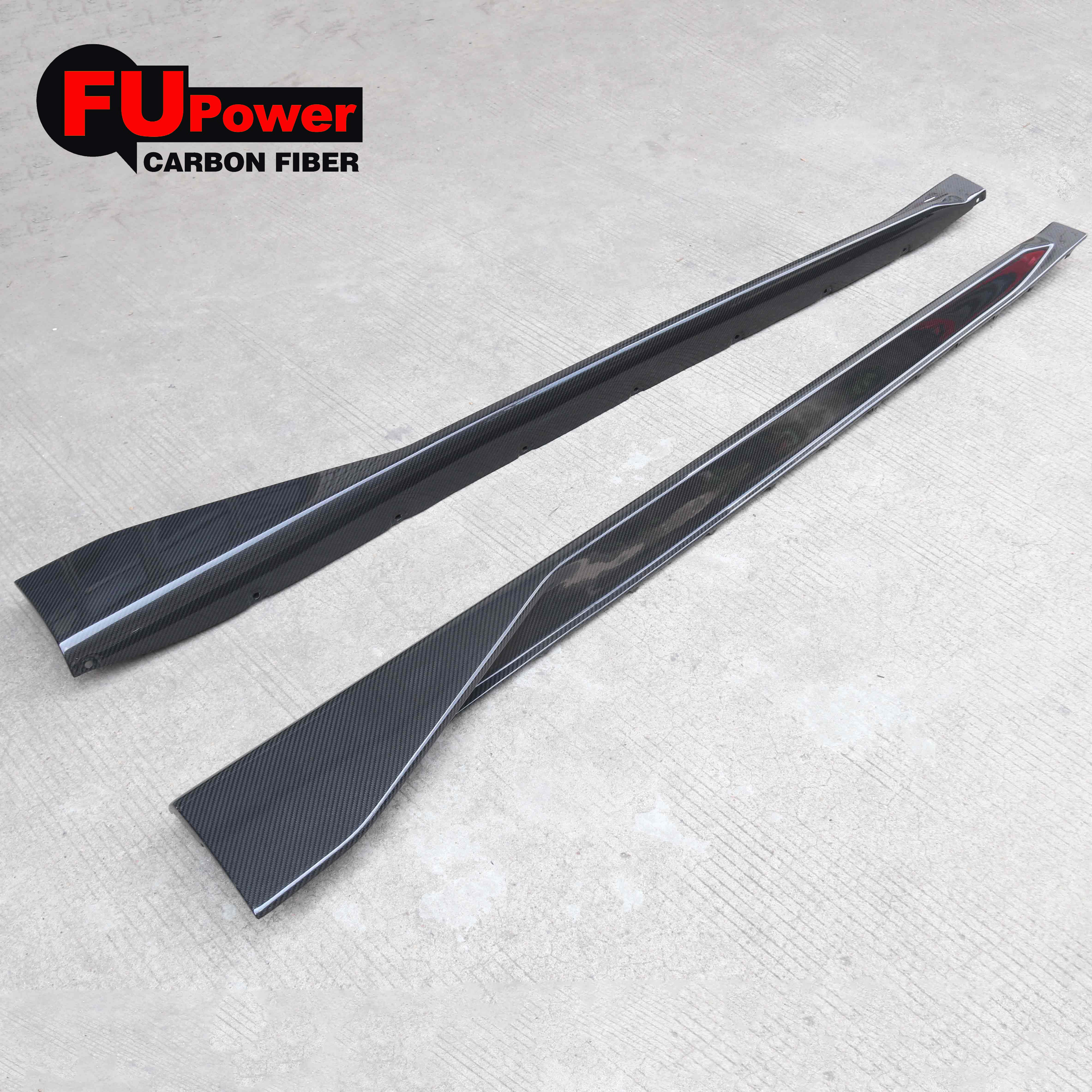 Performance Style Dry Carbon Fiber Side Skirt Extension For 2021-2025 BMW G82 G83 M4