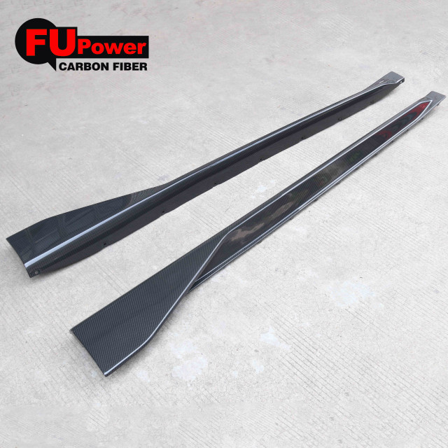 Performance Style Dry Carbon Fiber Side Skirt Extension For 2021-2025 BMW G82 G83 M4