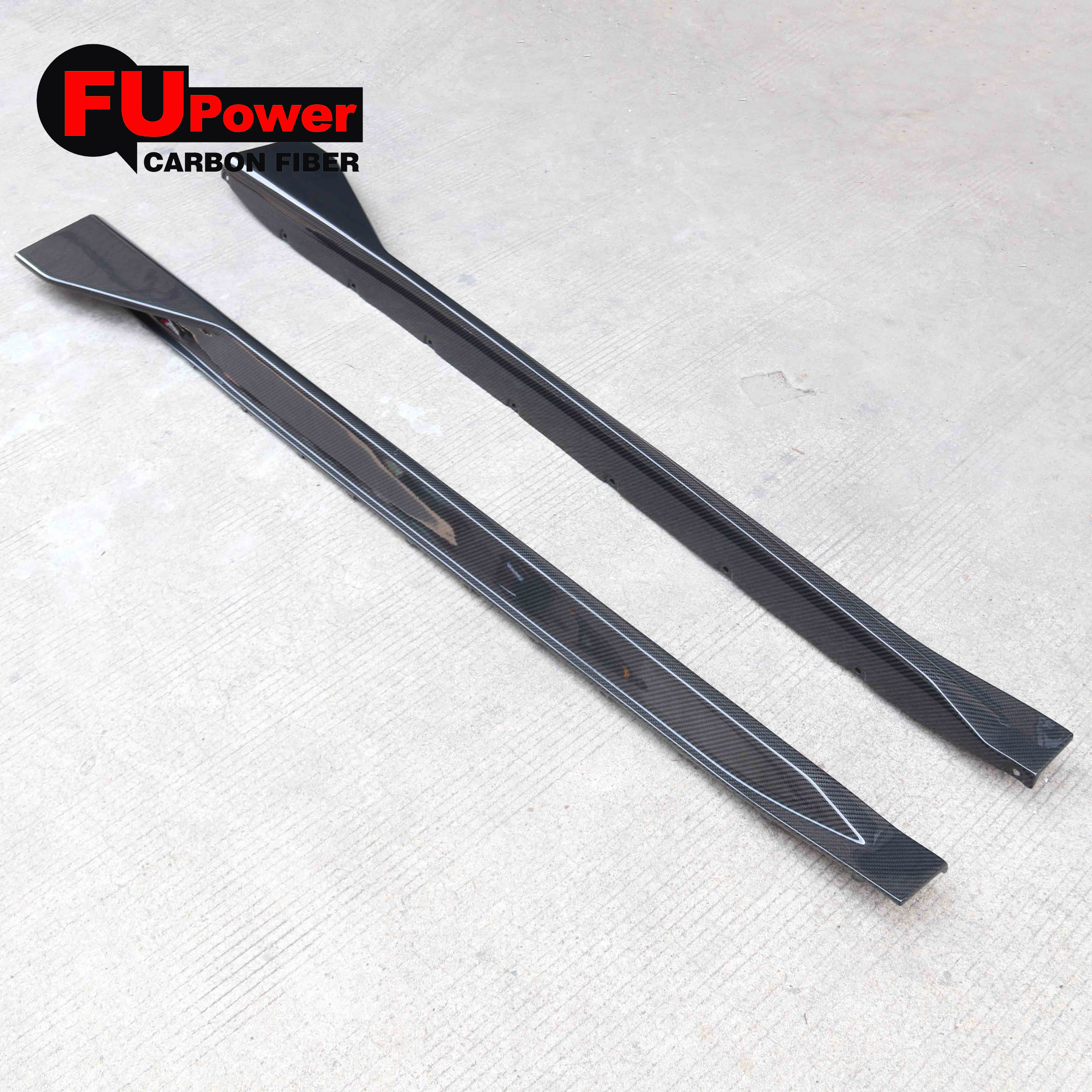 Performance Style Dry Carbon Fiber Side Skirt Extension For 2021-2025 BMW G82 G83 M4