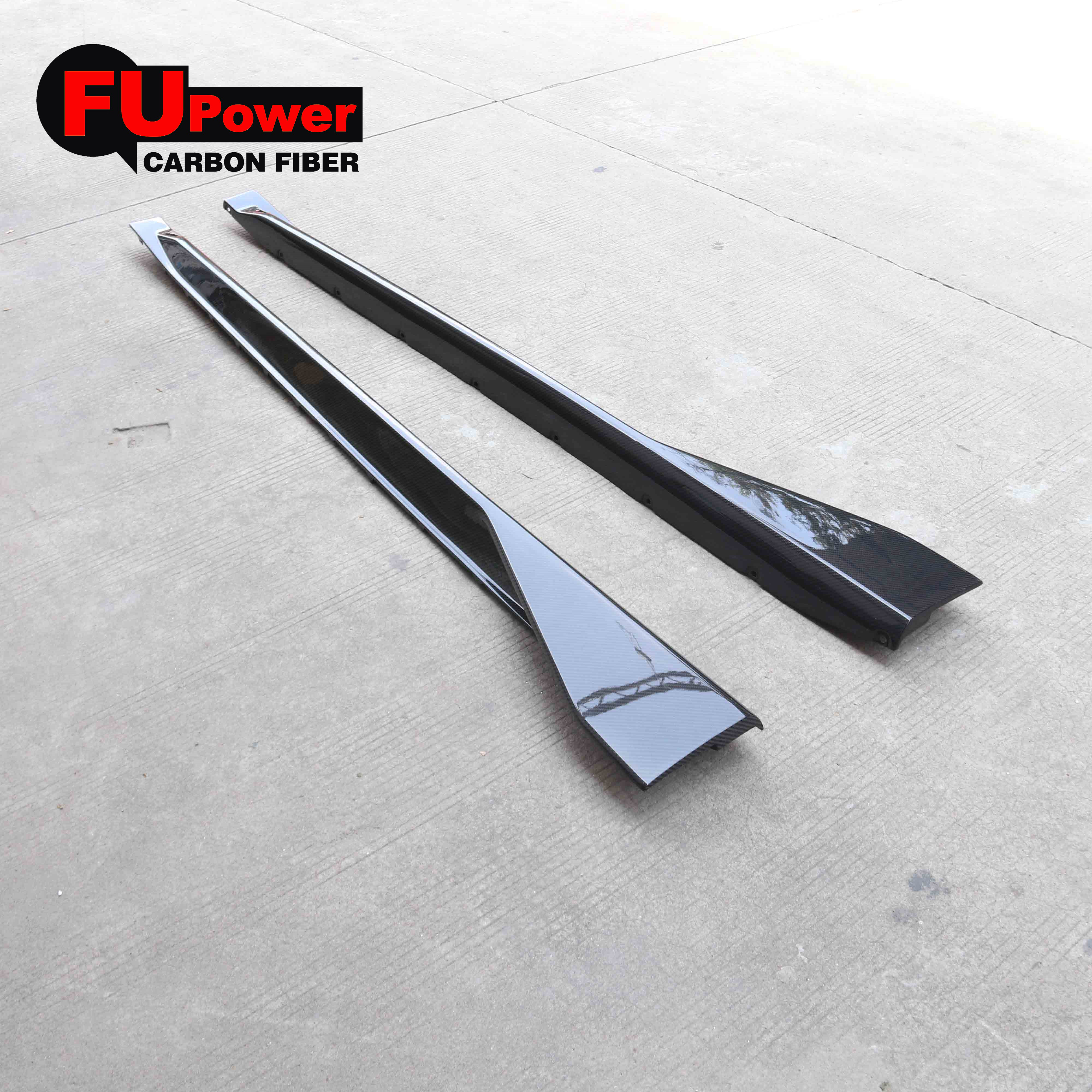 Performance Style Dry Carbon Fiber Side Skirt Extension For 2021-2025 BMW G82 G83 M4