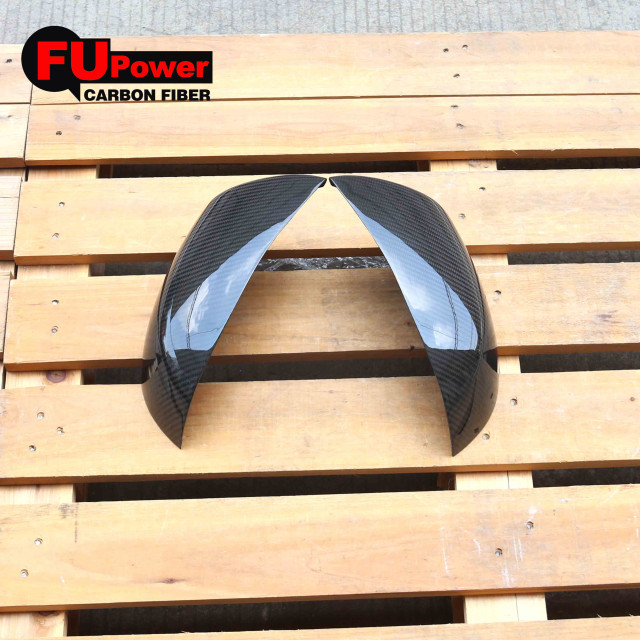 2Pcs Rearview Mirror Caps Compatible X5M X6M F85 F86 Dry Carbon Fiber Replacement Rearview Mirror Housing Cover