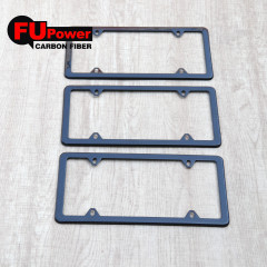 American US Standard Auto Car Truck 2pcs Carbon Fiber License Plate Frame Cover
