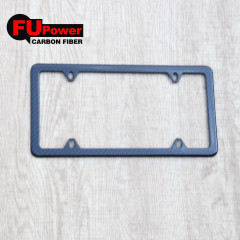 American US Standard Auto Car Truck 2pcs Carbon Fiber License Plate Frame Cover