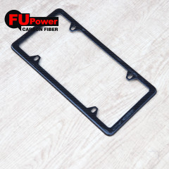 American US Standard Auto Car Truck 2pcs Carbon Fiber License Plate Frame Cover