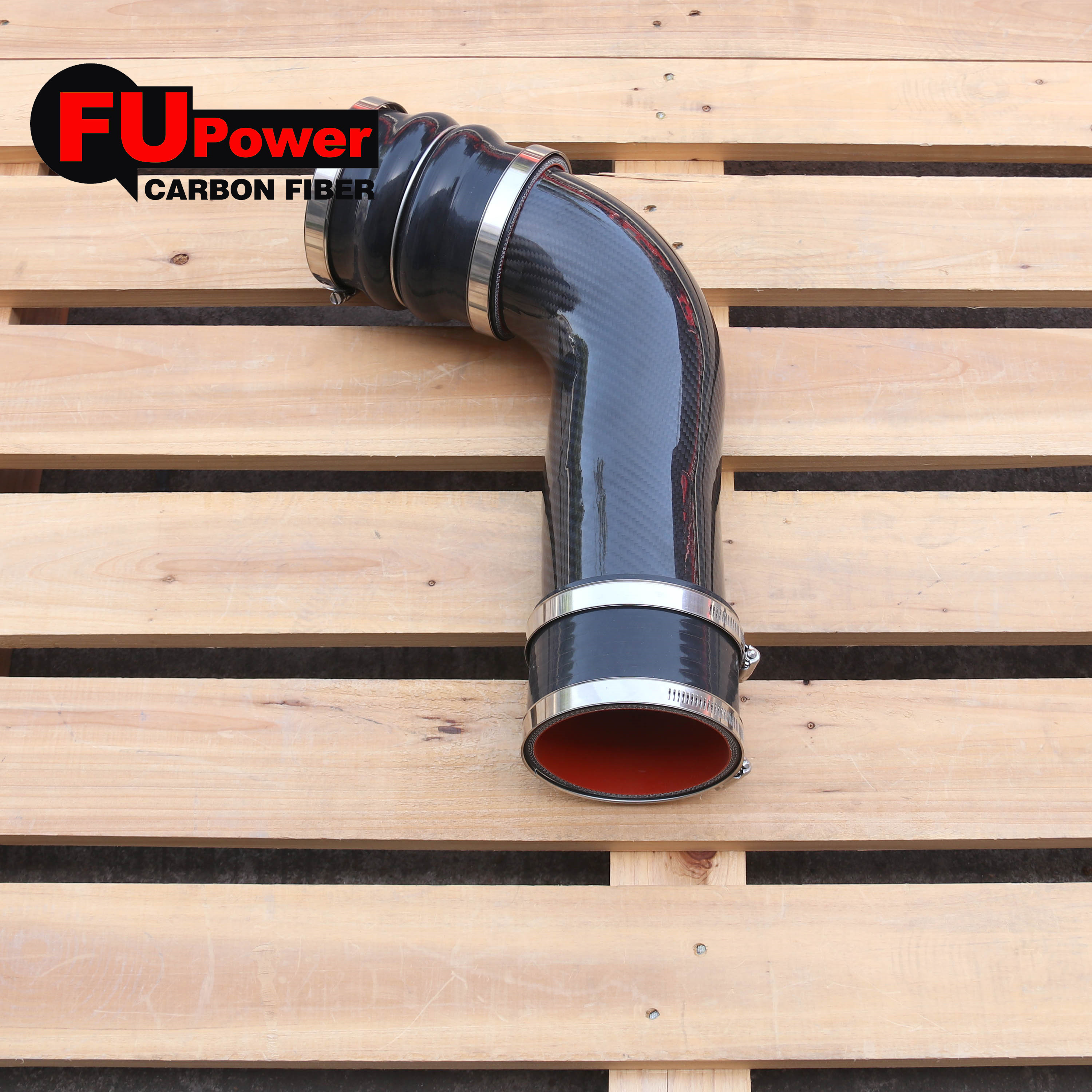 Carbon Fiber Factory For 2020-2024 GM 6.6L DURAMAX DRY CARBON FIBER TURBO INLET TUBE